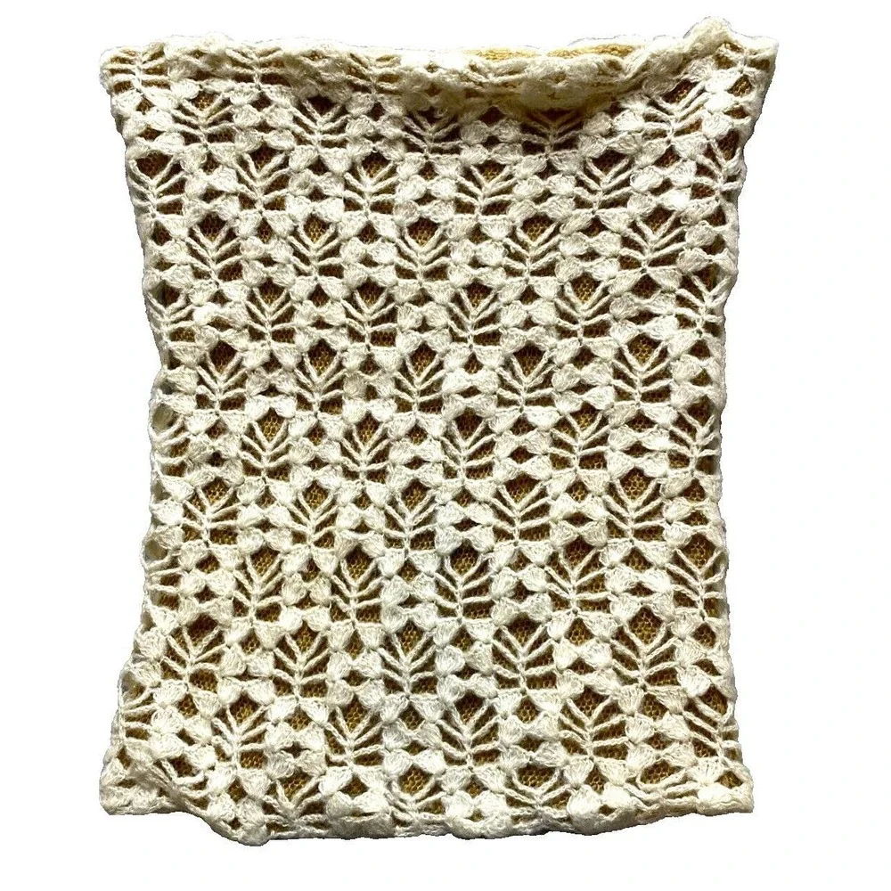 Betsey Johnson Scarf‎ Crochet Lace Infinity Scarves Head Wrap Neck Cowl